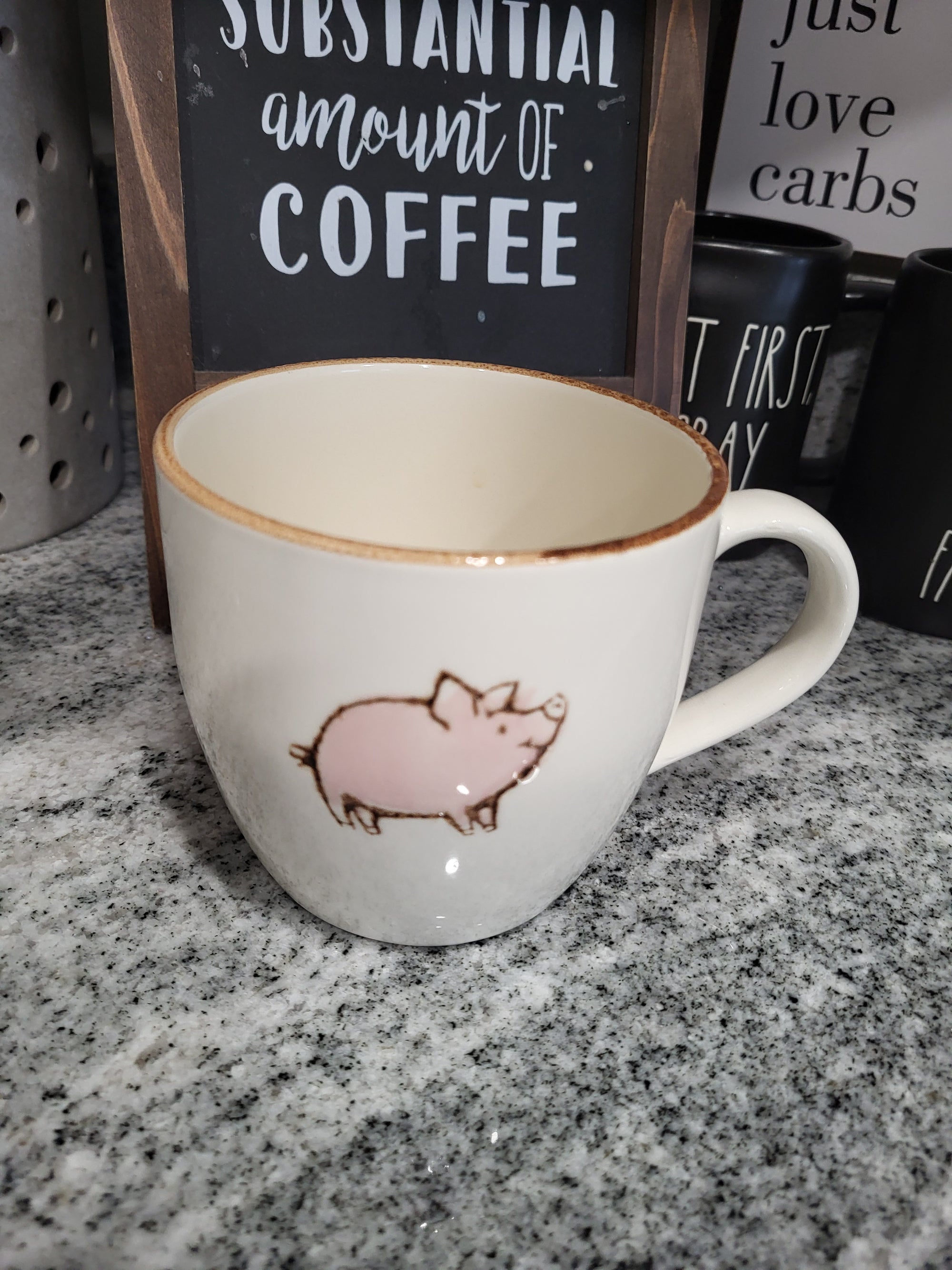 Farm House Style Little Pig 18oz Mug