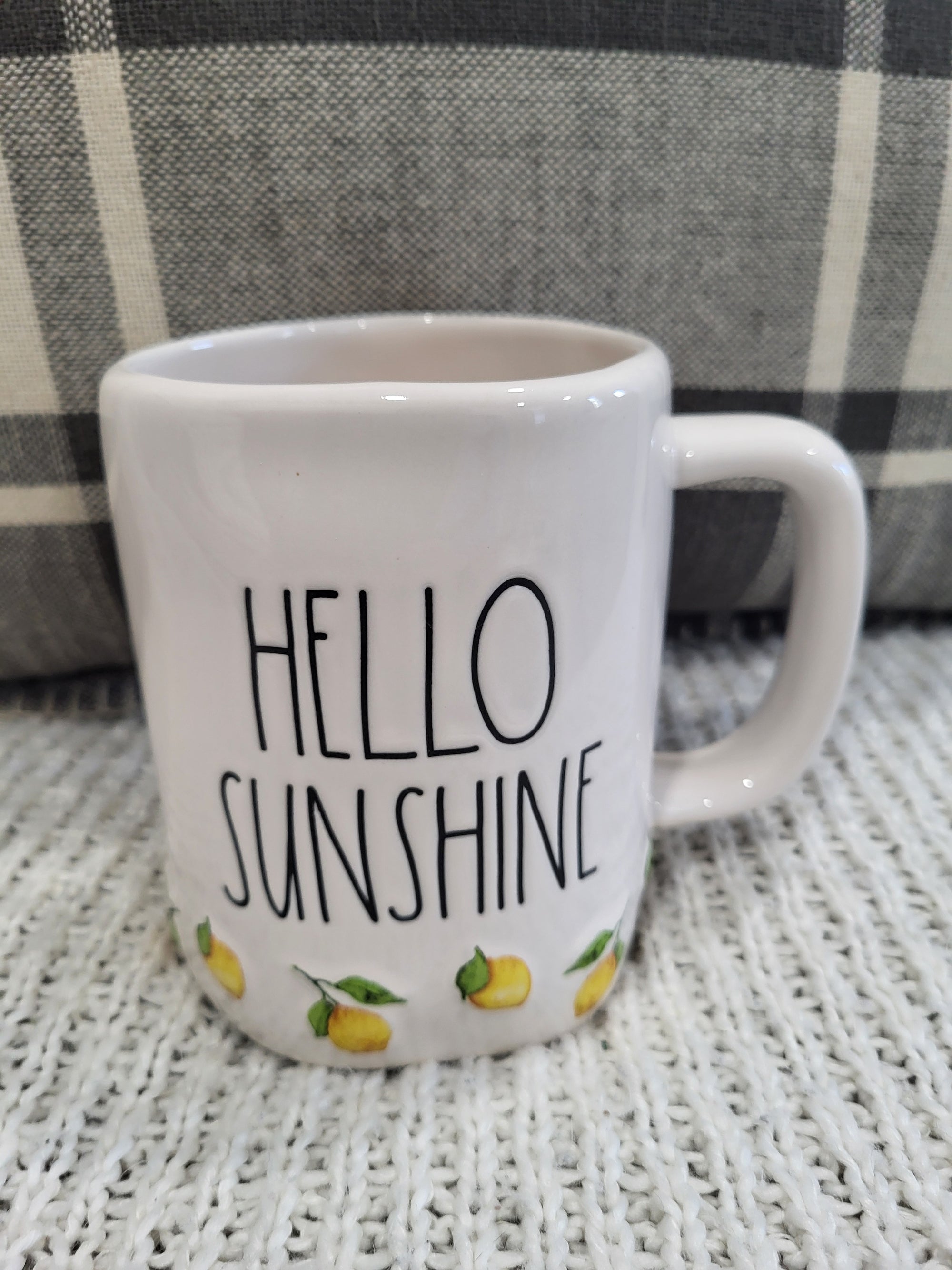 Rae Dunn "Hello Sunshine" Lemons Mug Summer Collection