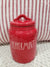Rae Dunn "Peppermint" Small Red Canister Holiday Collection