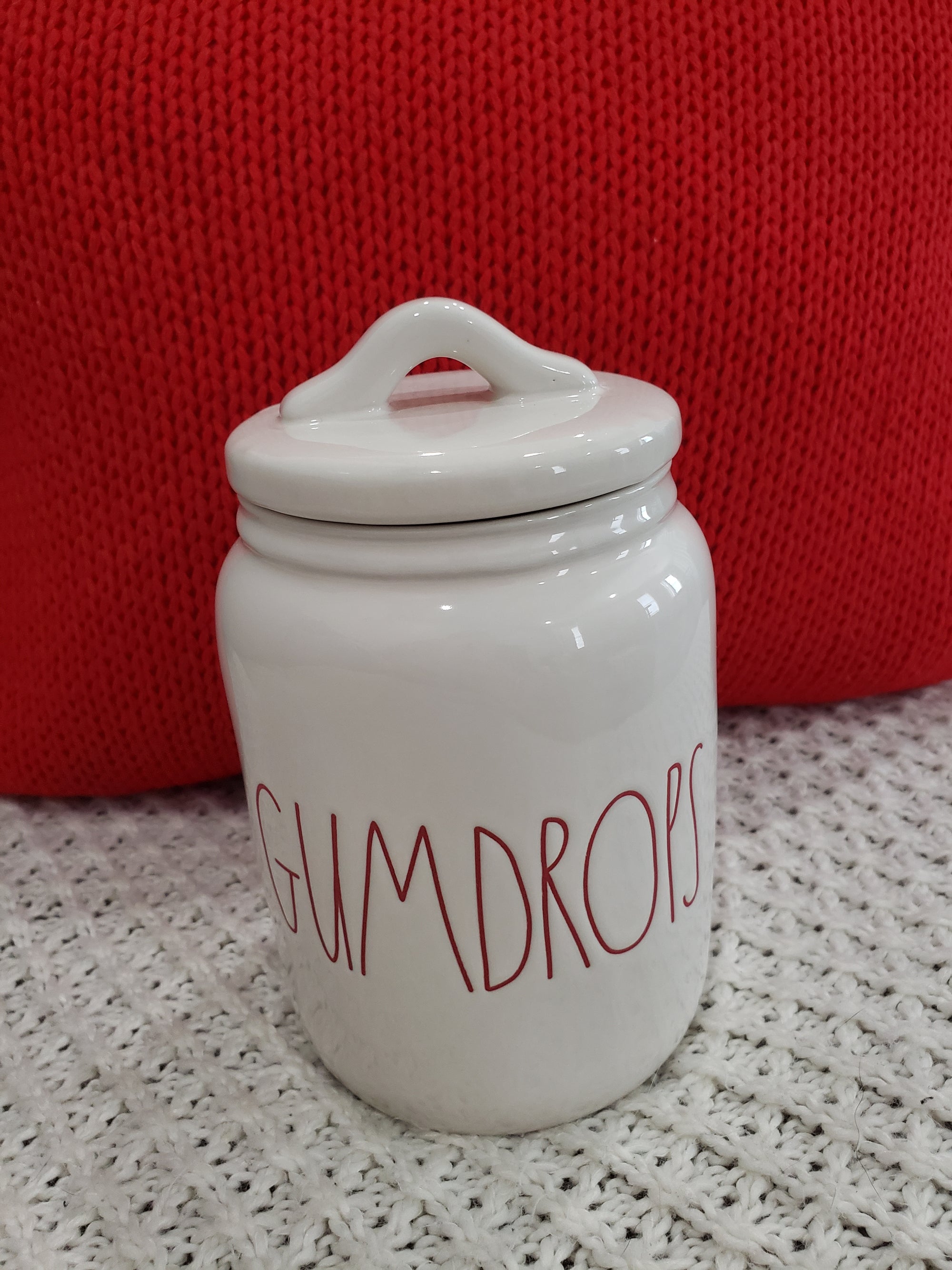 Rae Dunn "Gumdrops" White Small Canister Collection