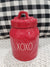 Rae Dunn "XOXO" Red Small Canister Collection