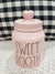 Rae Dunn "Sweet Tooth" Small Powder Pink Canister Collection