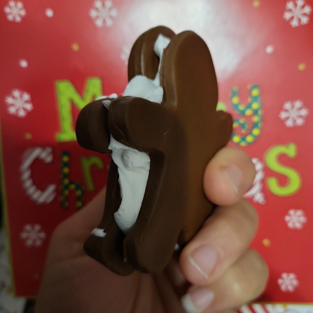 Pip Posh Design Faux Sweet Décor Whipped Gingerbread Cookie Couple Holiday Collection