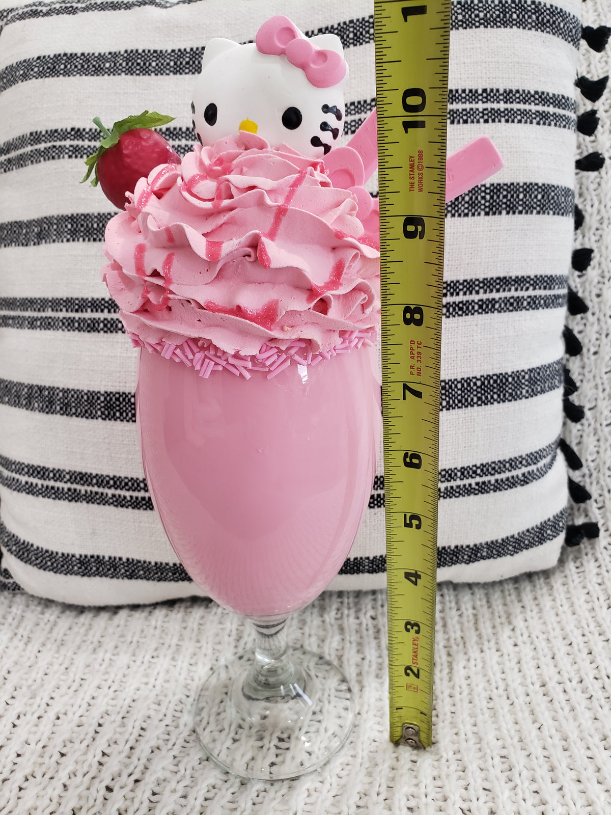 Pip Posh Design Faux Sweet Décor Hello Kitty Strawberry Kit Kat Whipped Pink Topper Sundae Hk Collection
