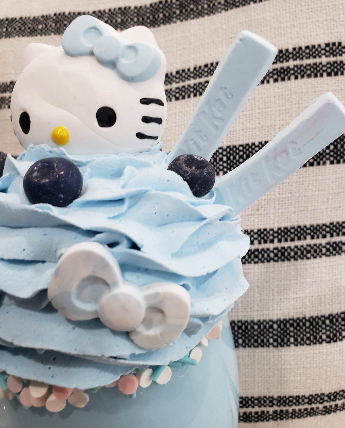Pip Posh Design Faux Sweet Décor Hello Kitty Strawberry Kit Kat Whipped Blueberry Topper Sundae Hk Collection