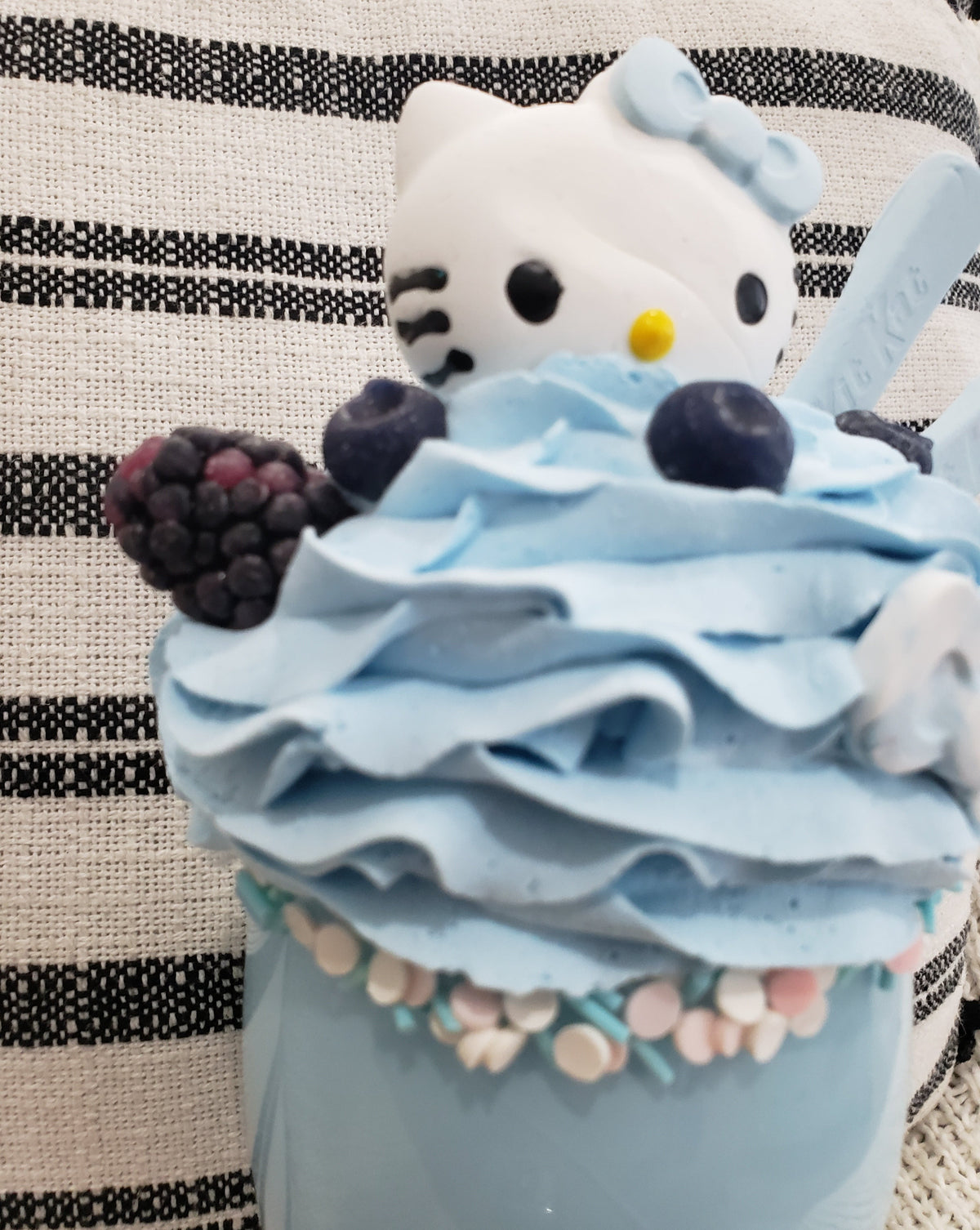 Pip Posh Design Faux Sweet Décor Hello Kitty Strawberry Kit Kat Whipped Blueberry Topper Sundae Hk Collection