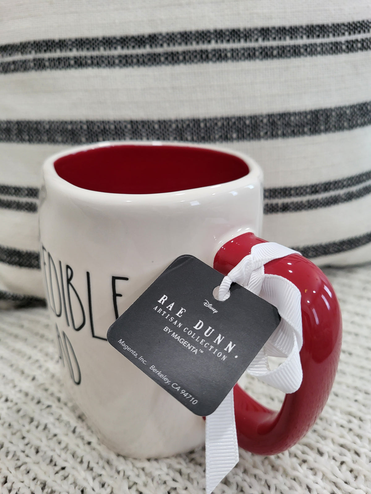 Rae Dunn &quot;Incredible Dad&quot; Mr. Incredible Double Sided Mug Disney/ Pixar Incredibles Collection