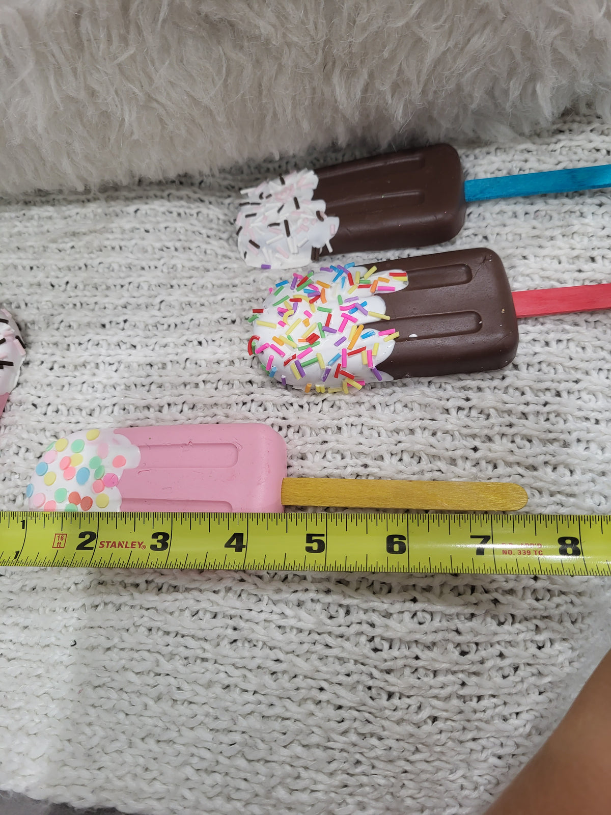 Pip Posh Design Faux Sweet Décor Ice Cream Pops Assortment Set Of 6