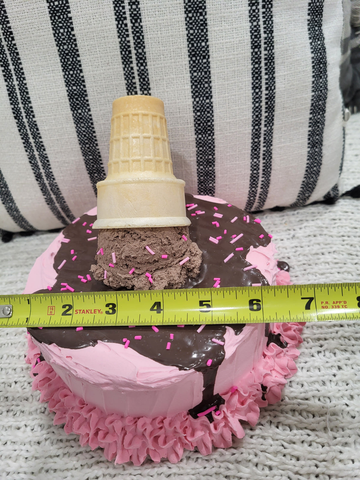 Pip Posh Design Faux Sweet Décor Strawberry Chocolate Ice Cream Confetti Cake Bakery Collection