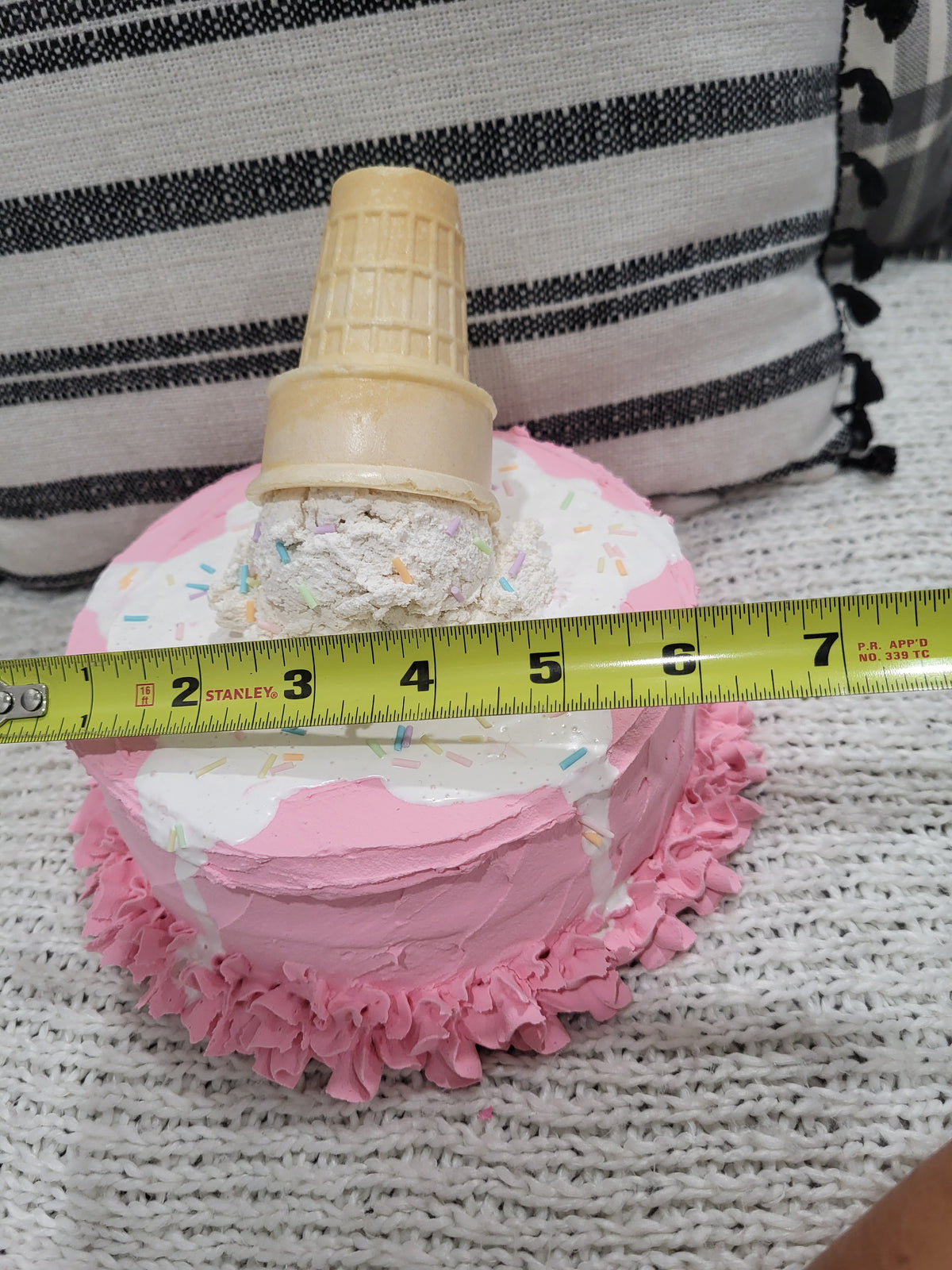 Pip Posh Design Faux Sweet Décor Strawberry Vanilla Ice Cream Confetti Cake Bakery Collection