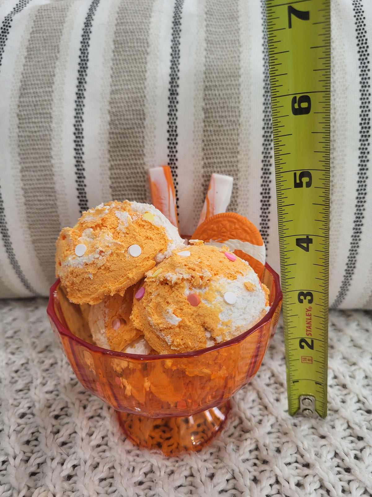 Pip Posh Design Faux Sweet Décor Orange Cookie Creamsicle Ice Cream Dessert Collection