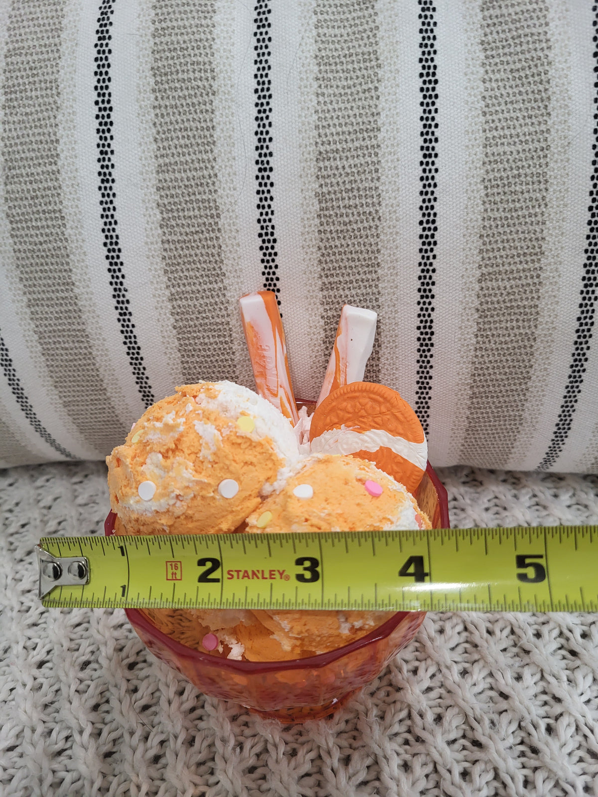 Pip Posh Design Faux Sweet Décor Orange Cookie Creamsicle Ice Cream Dessert Collection