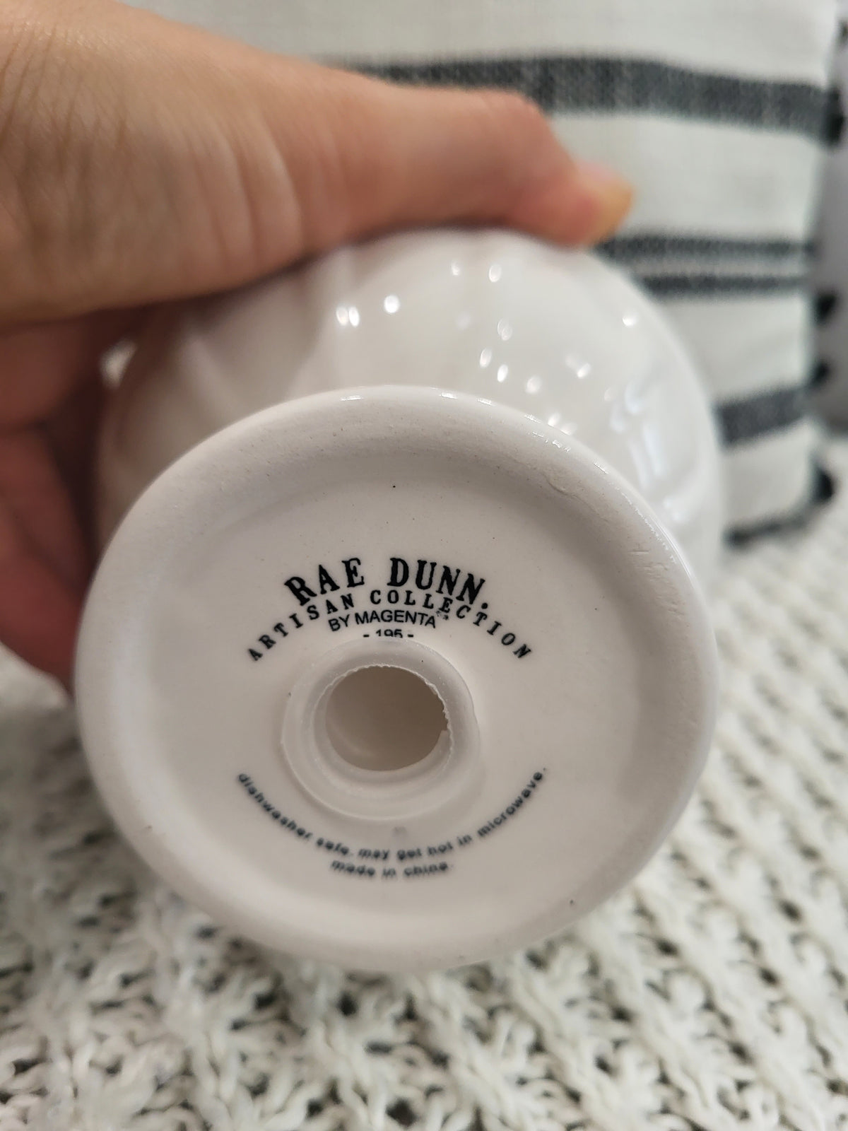 Rae Dunn &quot;Ice Cream&quot; White Dish &amp; Pip Posh Design Faux Sweet Décor Cookie&#39;s N&#39; Cream Ice Cream Confetti Waffle Dessert Collection