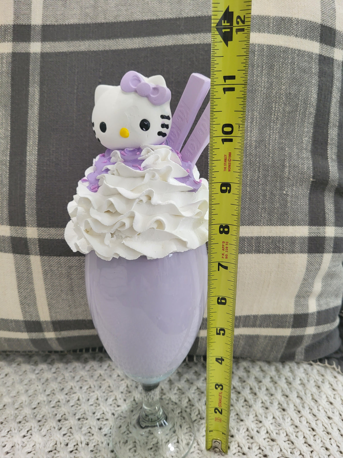 Pip Posh Design Faux Sweet Décor Hello Kitty Whipped Purple Milk Shake Dessert Collection