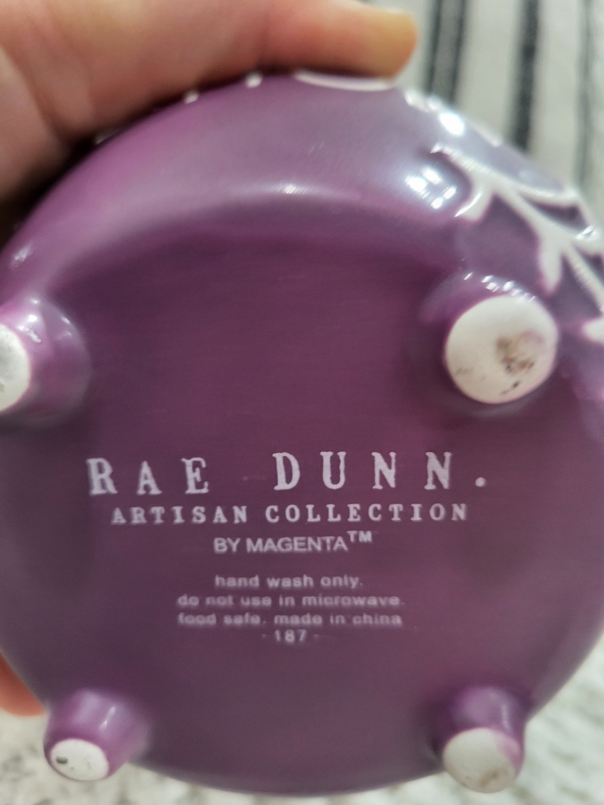 Rae Dunn &quot;Potion&quot; Spiderweb Purple Cauldron Mug &amp; Pip Posh Design Faux Sweet Décor Whipped Poison Apple Halloween Collection