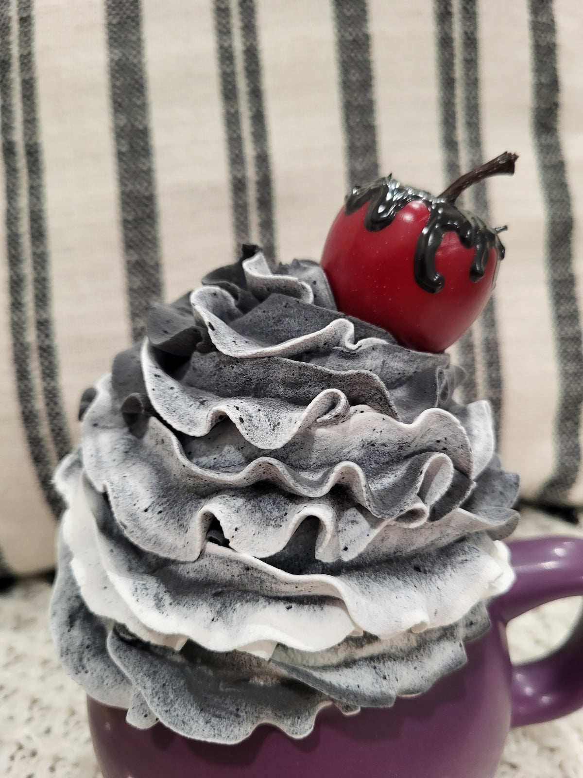 Rae Dunn &quot;Potion&quot; Spiderweb Purple Cauldron Mug &amp; Pip Posh Design Faux Sweet Décor Whipped Poison Apple Halloween Collection