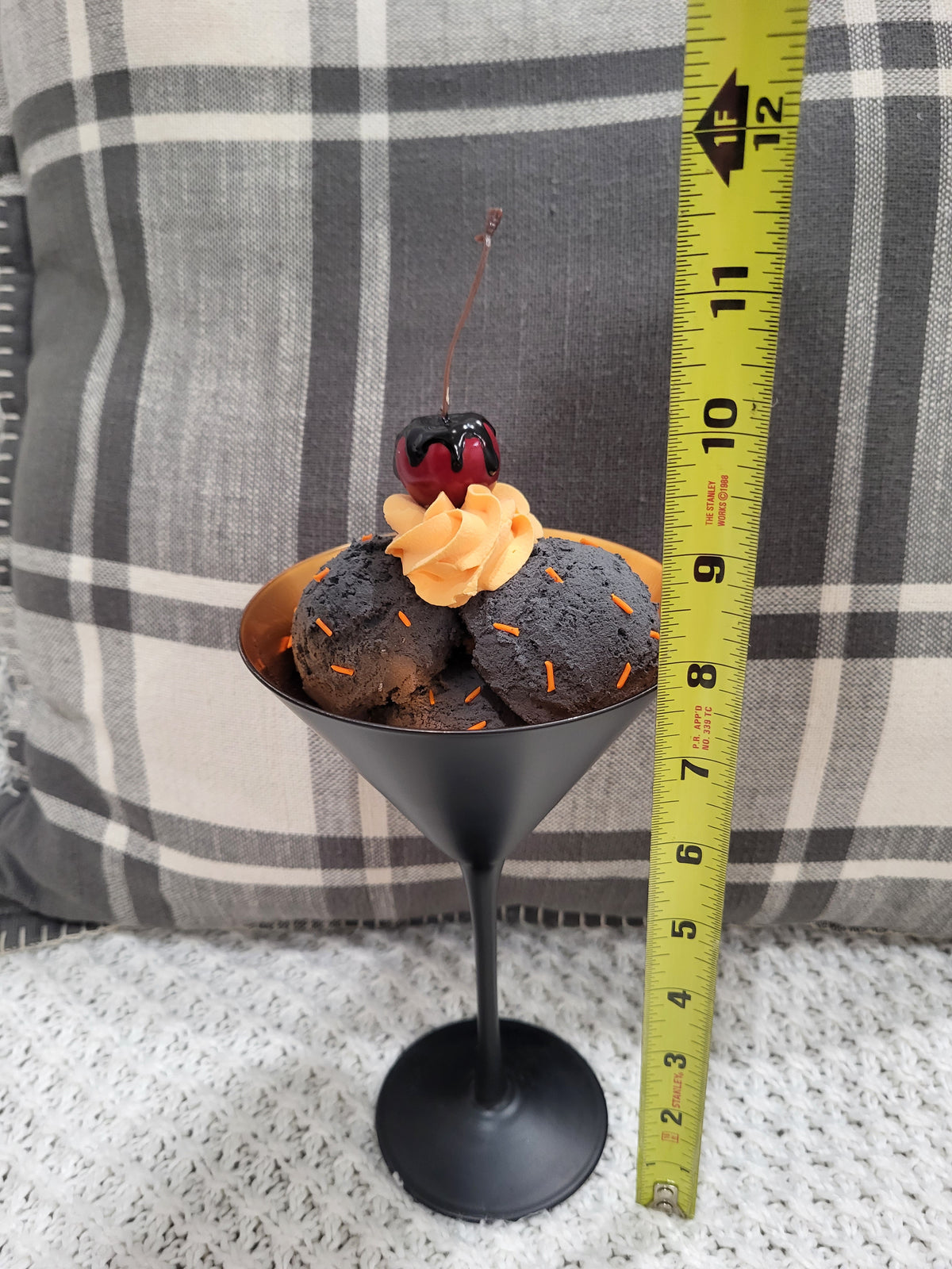Pip Posh Design Faux Sweet Décor Dark Chocolate Poison Apple Ice Cream Sundae Dessert Collection