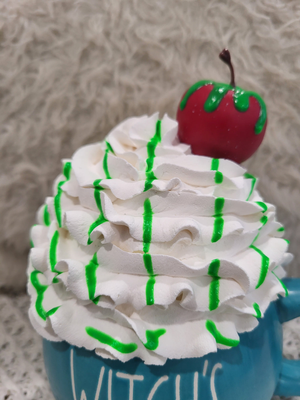 Rae Dunn &quot;Witch&#39;s Brew&quot; Cauldron Double Sided Mug &amp; Pip Posh Design Faux Sweet Décor Whipped Poison Apple Topper Halloween Collection