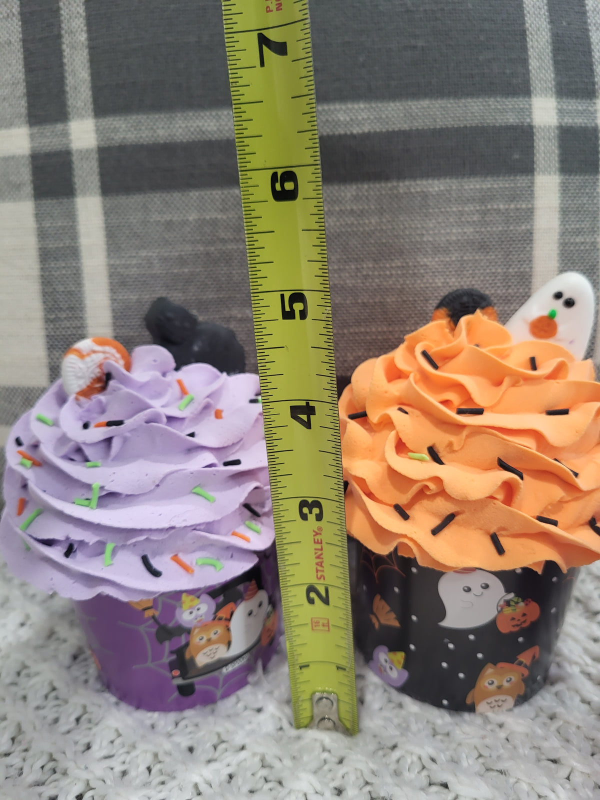 Pip Posh Design Faux Sweet Décor Ghost &amp; Friends Cupcake Assortment Set Of 4 Halloween Collection