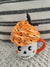 Pip Posh Design Faux Sweet Décor Mini Skeleton Mug & Orange Whipped Topper Halloween Collection