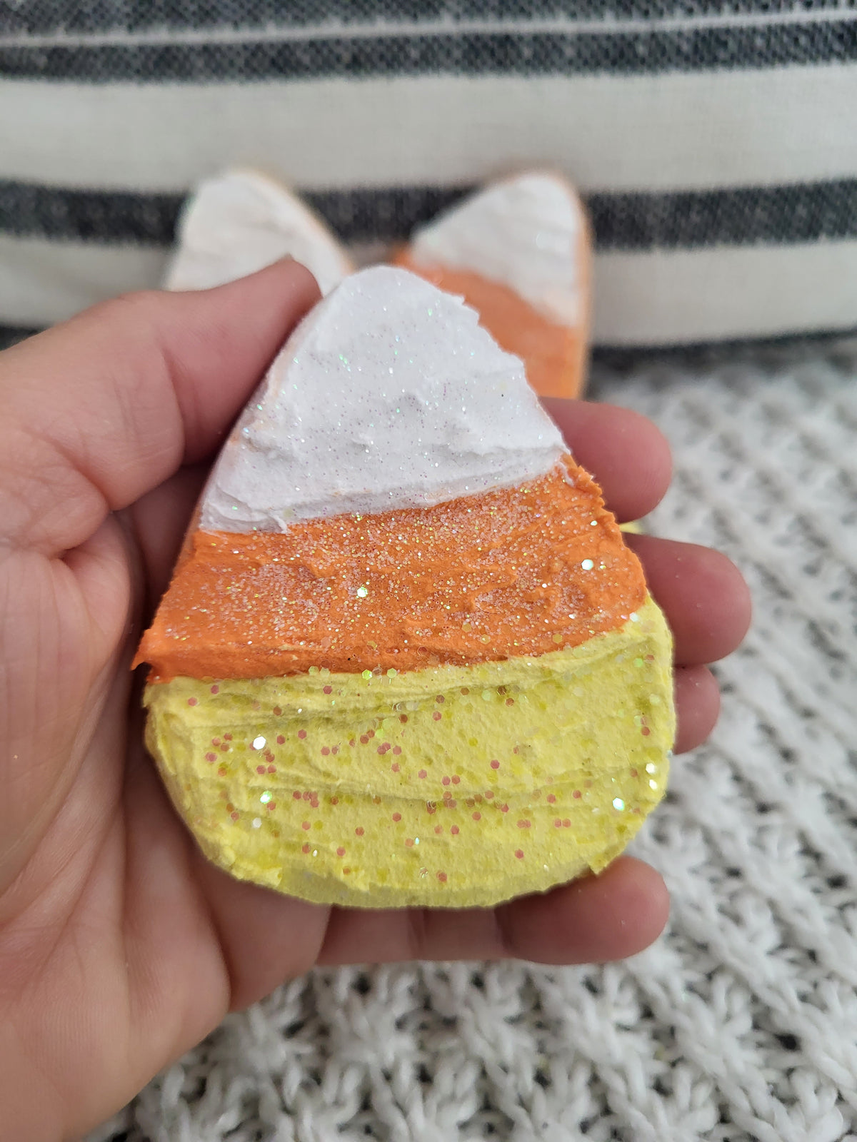 Pip Posh Design Faux Sweet Décor Frosted Candy Corn Sugar Cookies Set Of 6