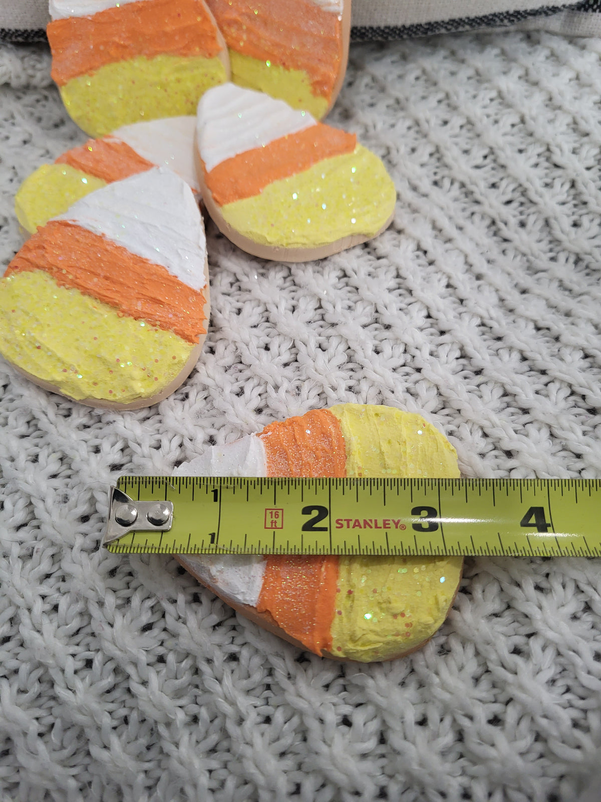 Pip Posh Design Faux Sweet Décor Frosted Candy Corn Sugar Cookies Set Of 6