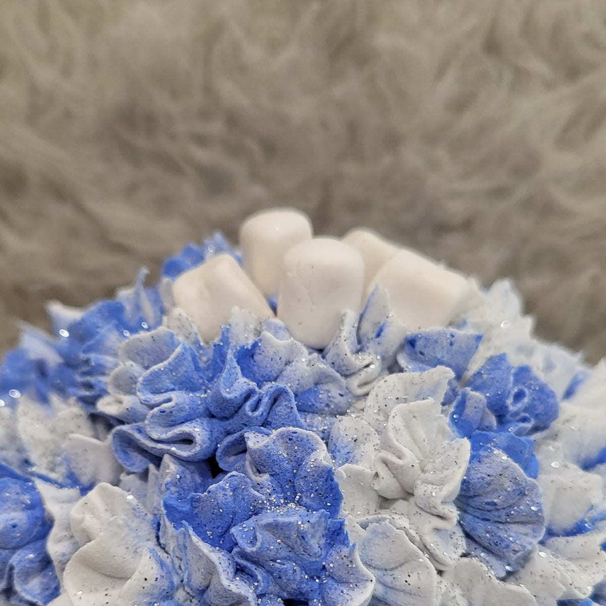 Pip Posh Design Faux Sweet Décor  &quot;Let It Snow&quot; Mug &amp; Marshmallow Whipped Topper Winter Collection