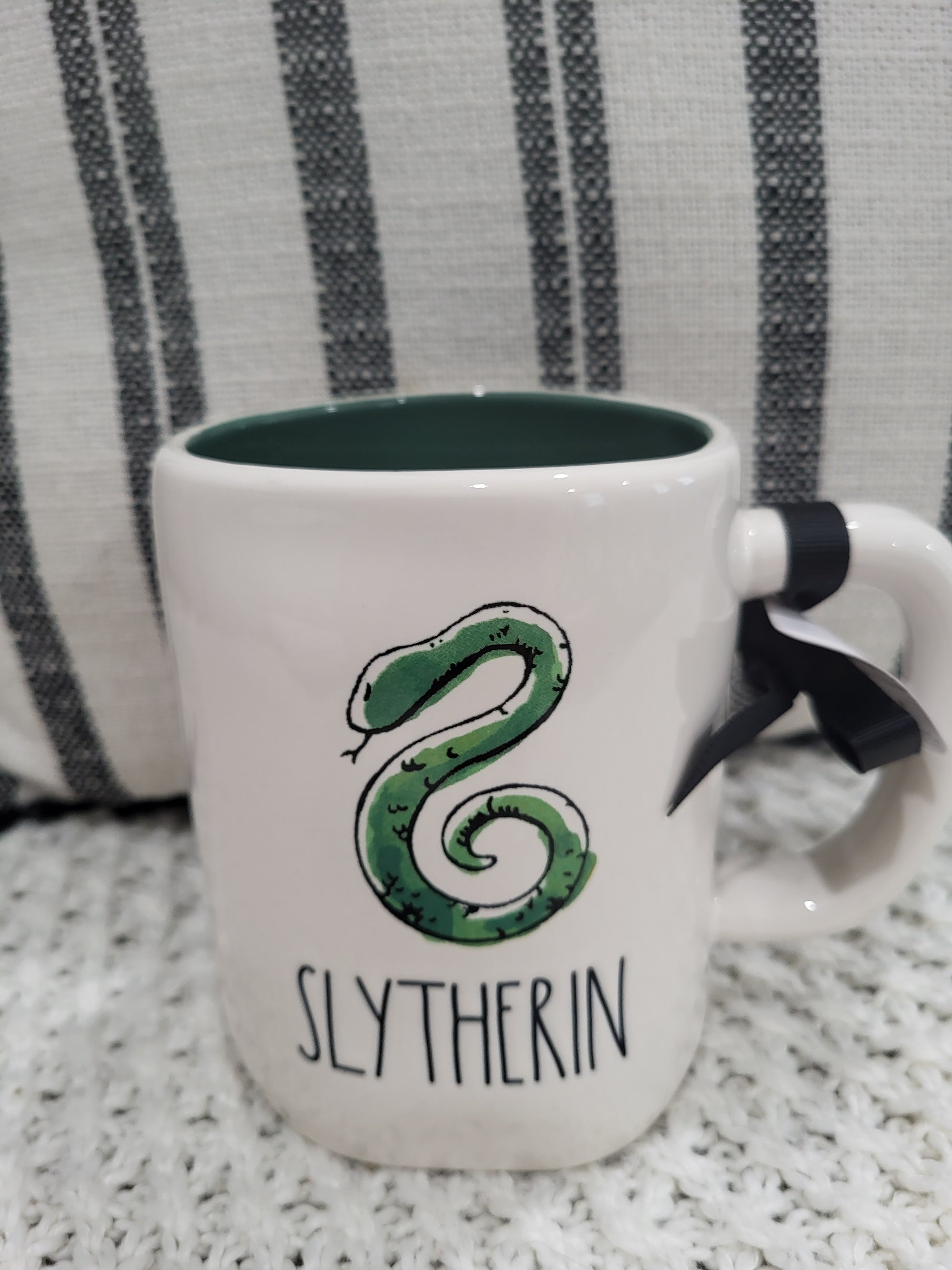 Rae Dunn "Slytherin" Snake Mug Harry Potter Collection