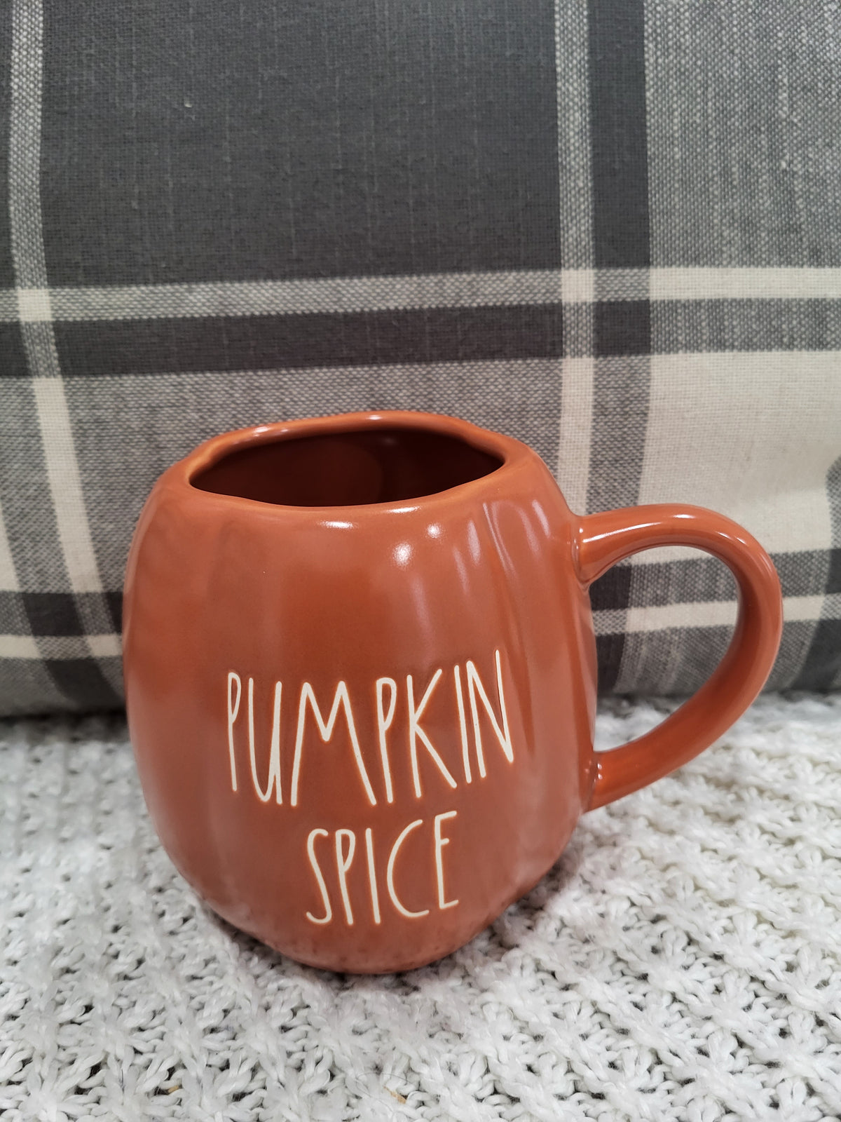 Rae Dunn &quot;Pumpkin Spice&quot; 22oz Pumpkin Mug Fall Collection