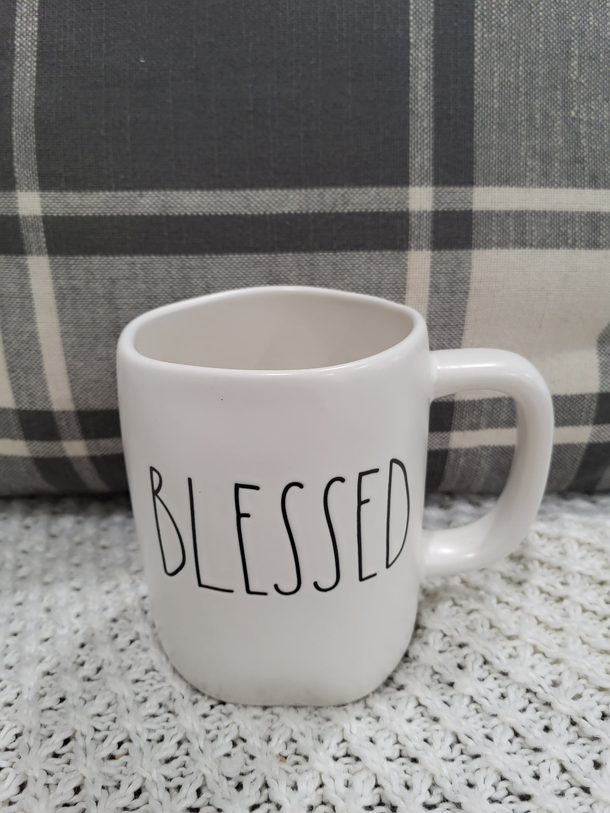 Rae Dunn &quot;Blessed&quot; White Mug Collection