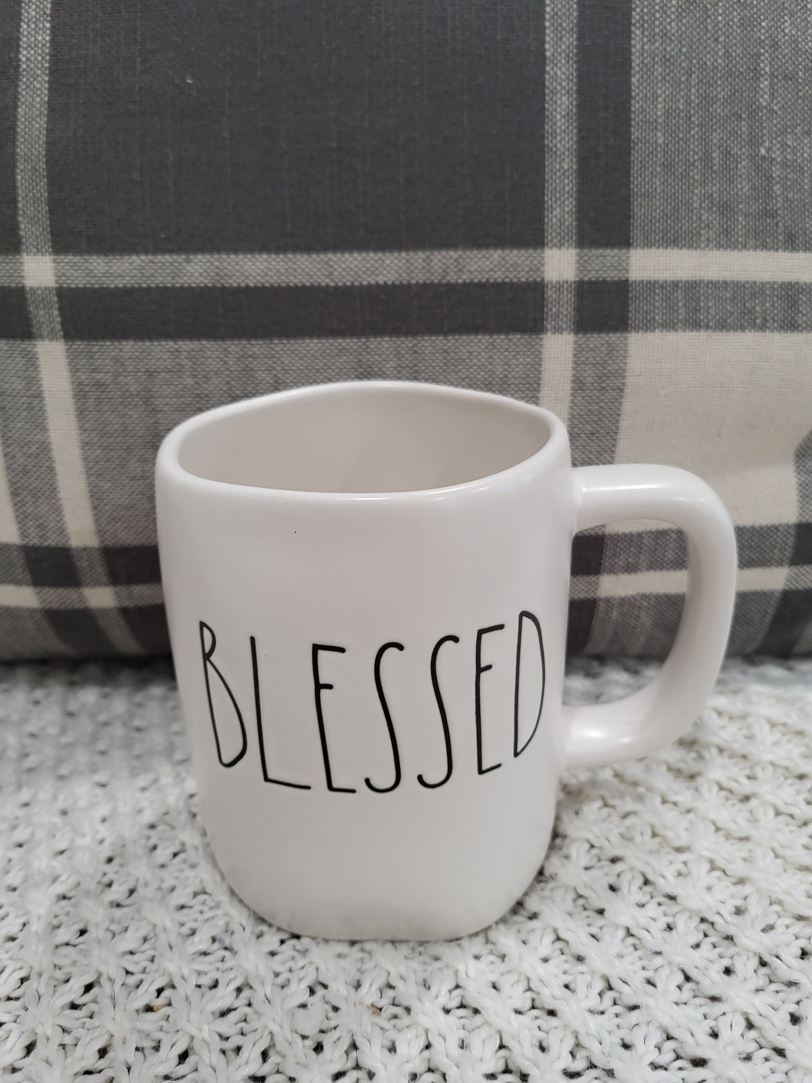 Rae Dunn "Blessed" White Mug Collection