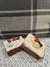 Pip Posh Design Faux Sweet Décor Ivory Frosted Fall Leaves Brownies Set Of 2 Bakery Collection