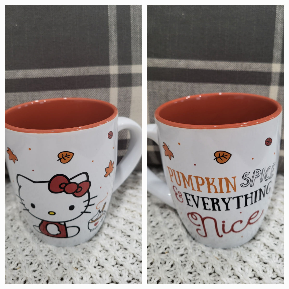 Hello Kitty &quot;Pumpkin Spice &amp; Everything Nice Double Sided 25oz Mug Fall Hk Collection