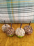 Pip Posh Design Faux Sweet Décor Chocolate & Vanilla Dipped Nutty Candy Apples Set Of 4 Fall Collection