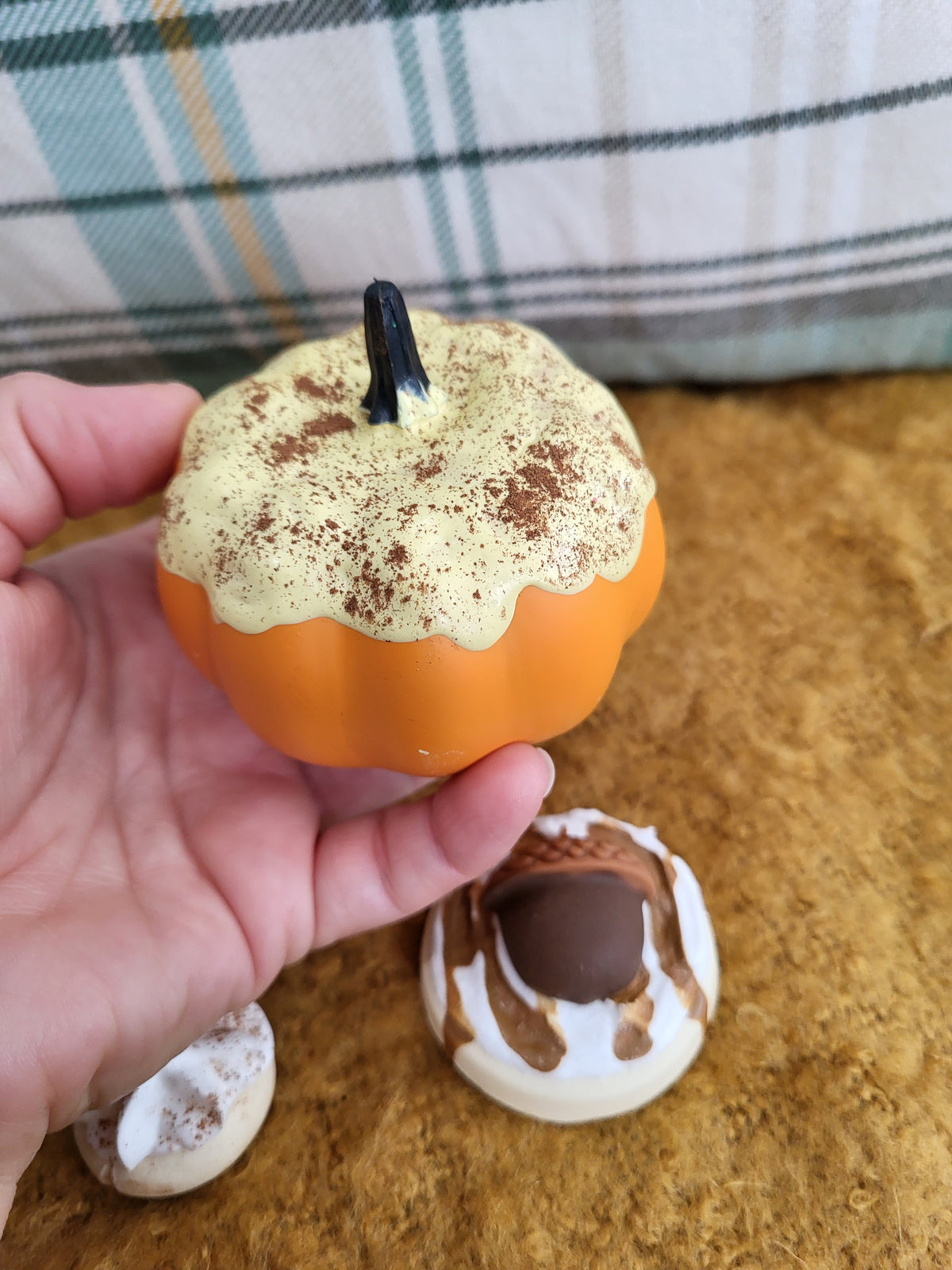 Pip Posh Design Faux Sweet Décor Mini Pumpkin Donut &amp; Acorn Sugar Cookie Bundle Fall Collection