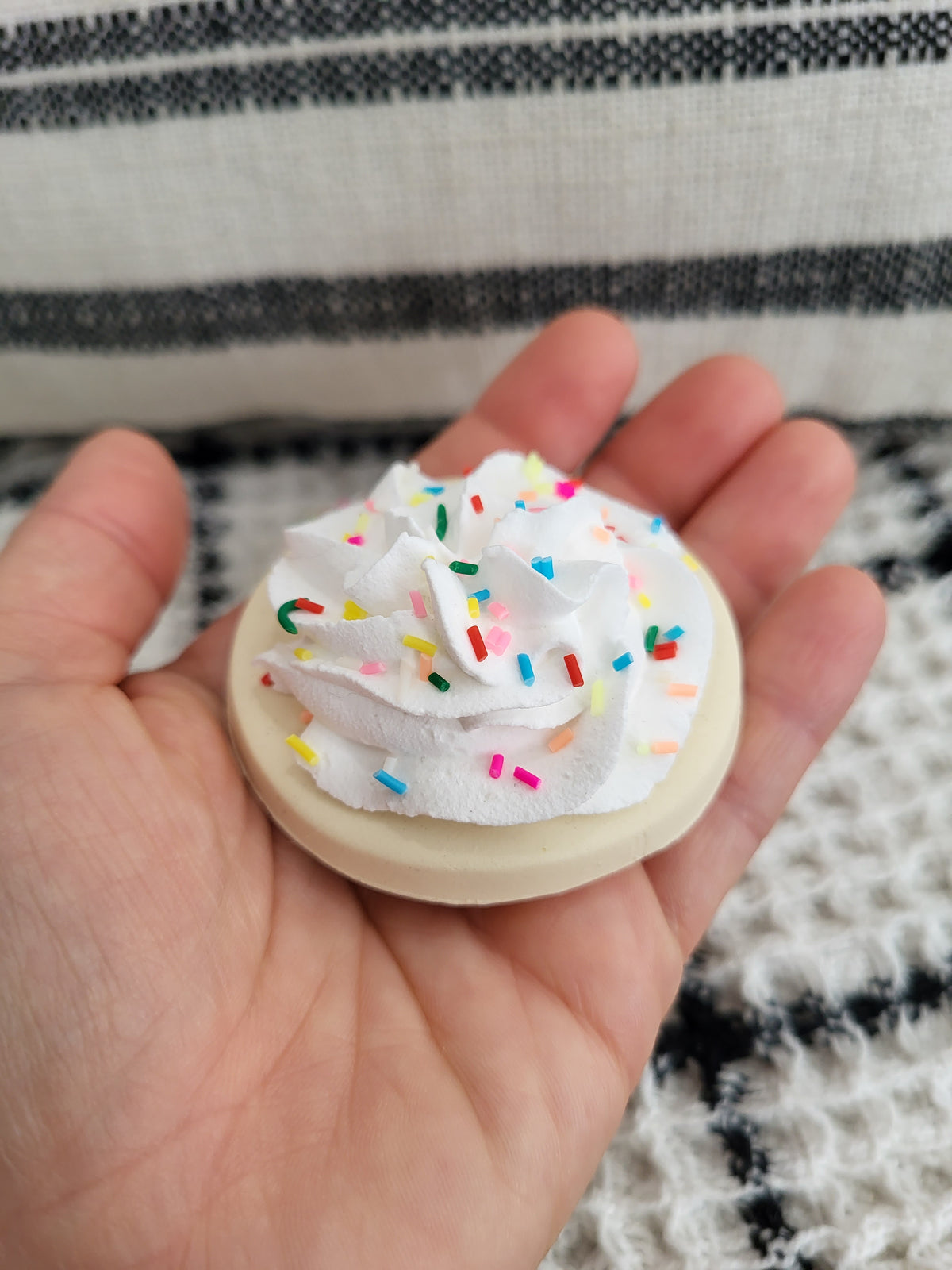 Pip Posh Design Faux Sweet Décor Chocolate Drizzle Confetti Sugar Cookies Set Of 4 Bakery Collection