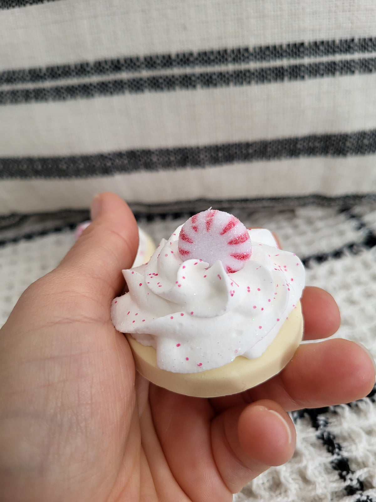 Pip Posh Design Faux Sweet Décor Peppermint Sugar Cookies Set Of 4 Holiday Bakery Collection