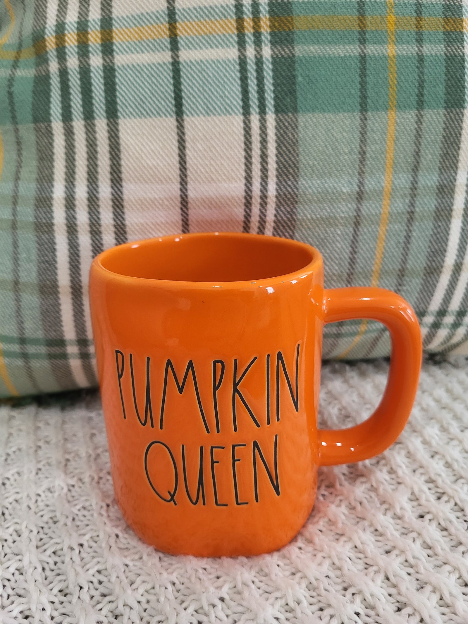 Rae Dunn "Pumpkin Queen" Orange Mug Fall Collection