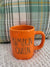 Rae Dunn "Pumpkin Queen" Orange Mug Fall Collection