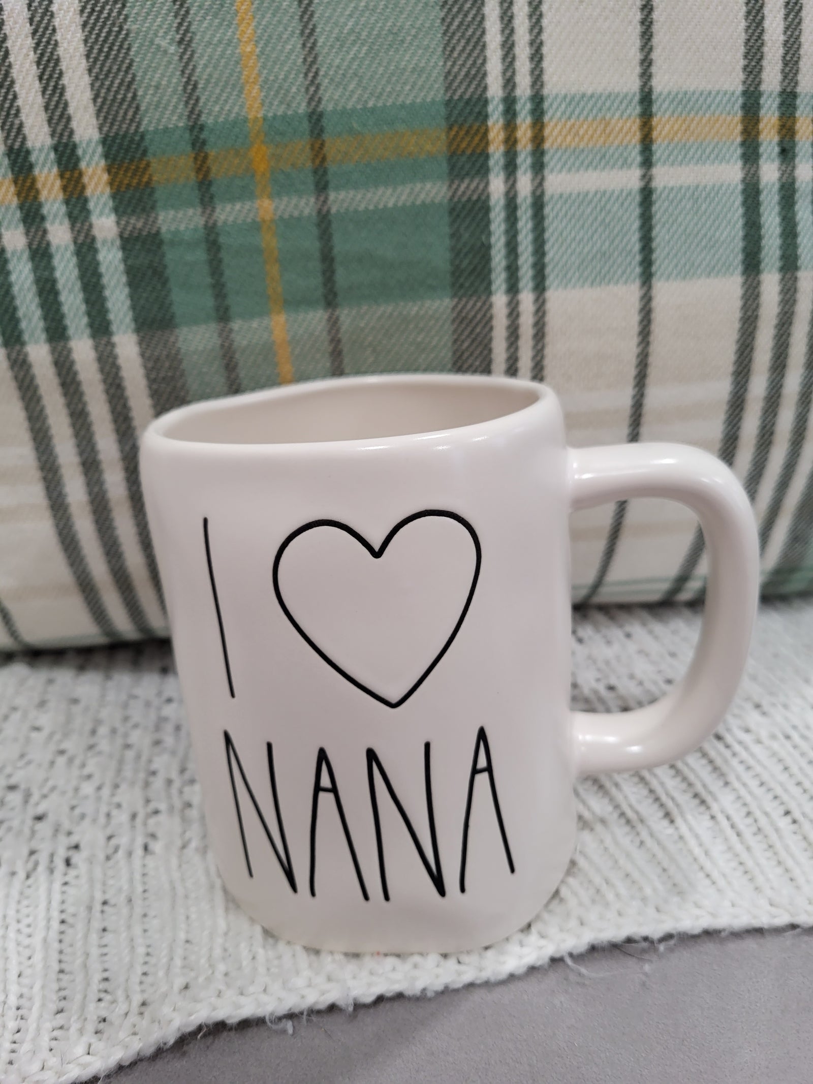 Rae Dunn "I Love Nana" Heart White Mug Collection