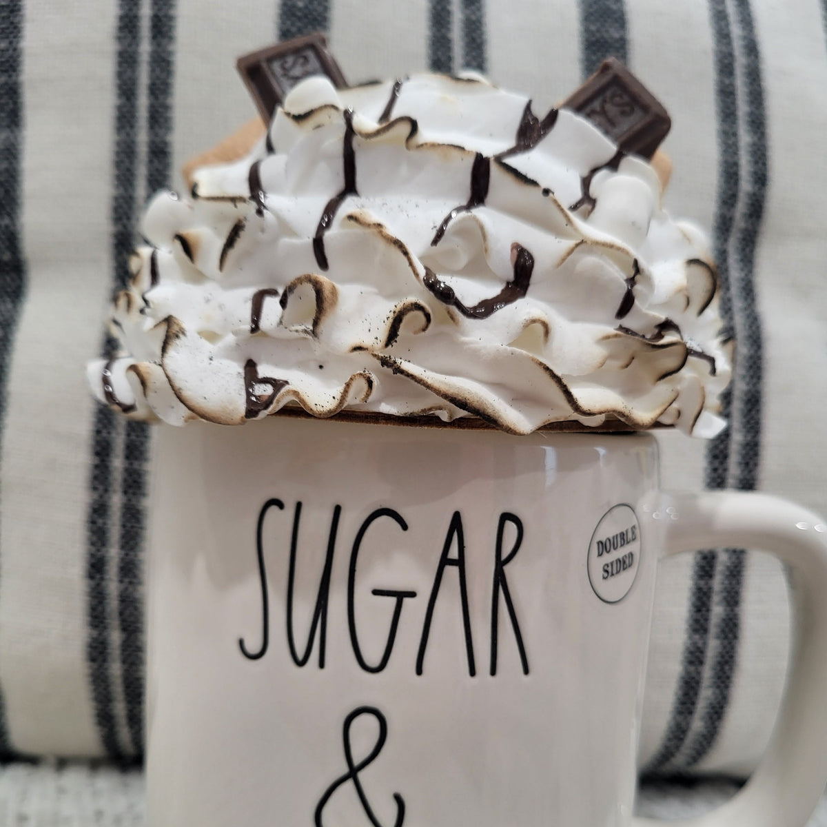 Pip Posh Design Faux Sweet Décor Toasted S&#39;more Mug Topper Fall Collection