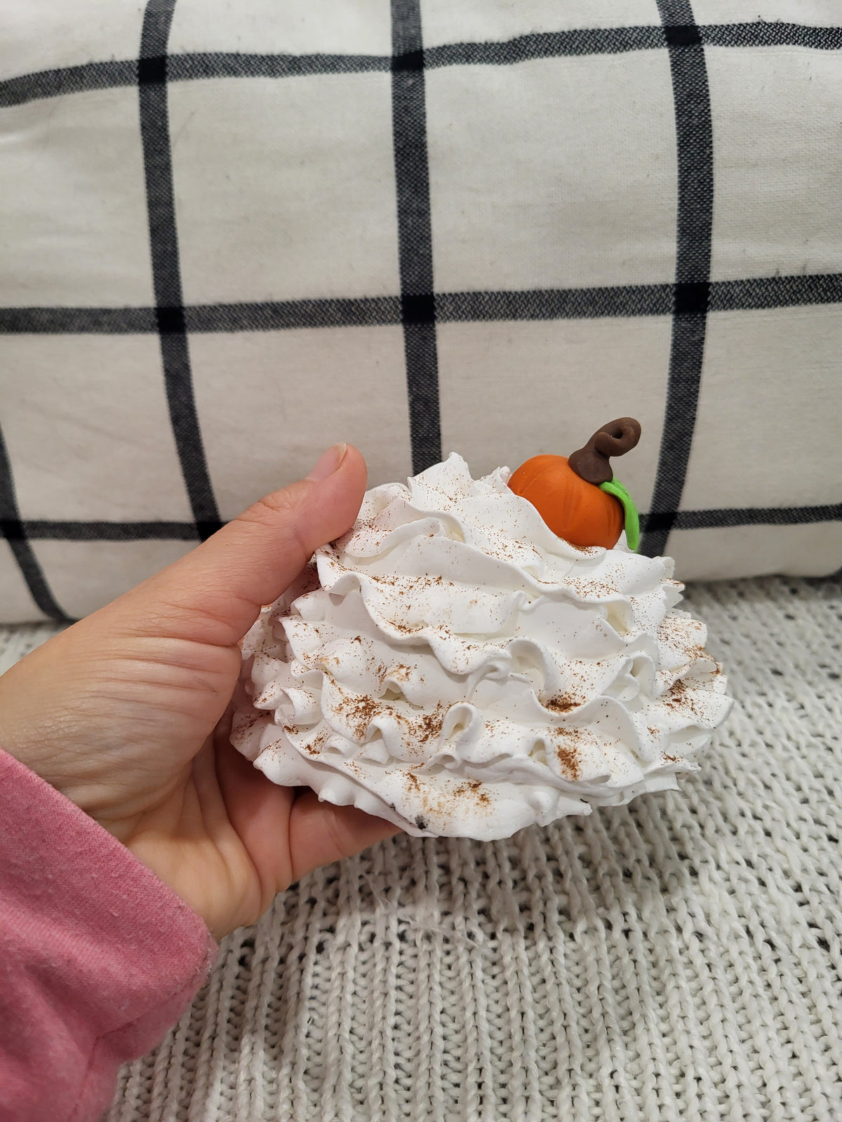 Pip Posh Design Faux Sweet Décor Cinnamon Pumpkin Mug Topper Fall Collection