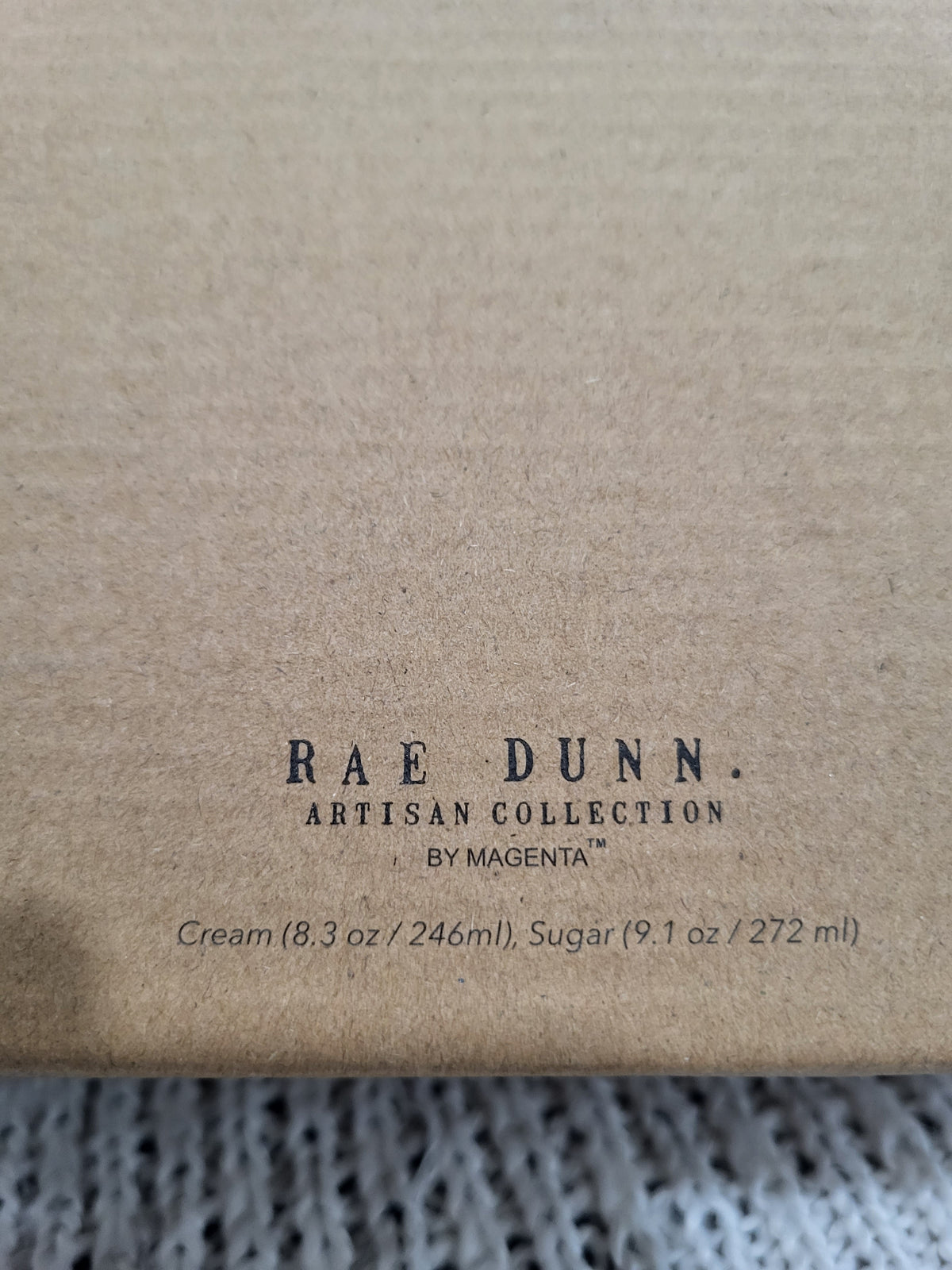 Rae Dunn &quot;Sugar &amp; Cream&quot; White Ceramic Jar Set Farm House Style Collection