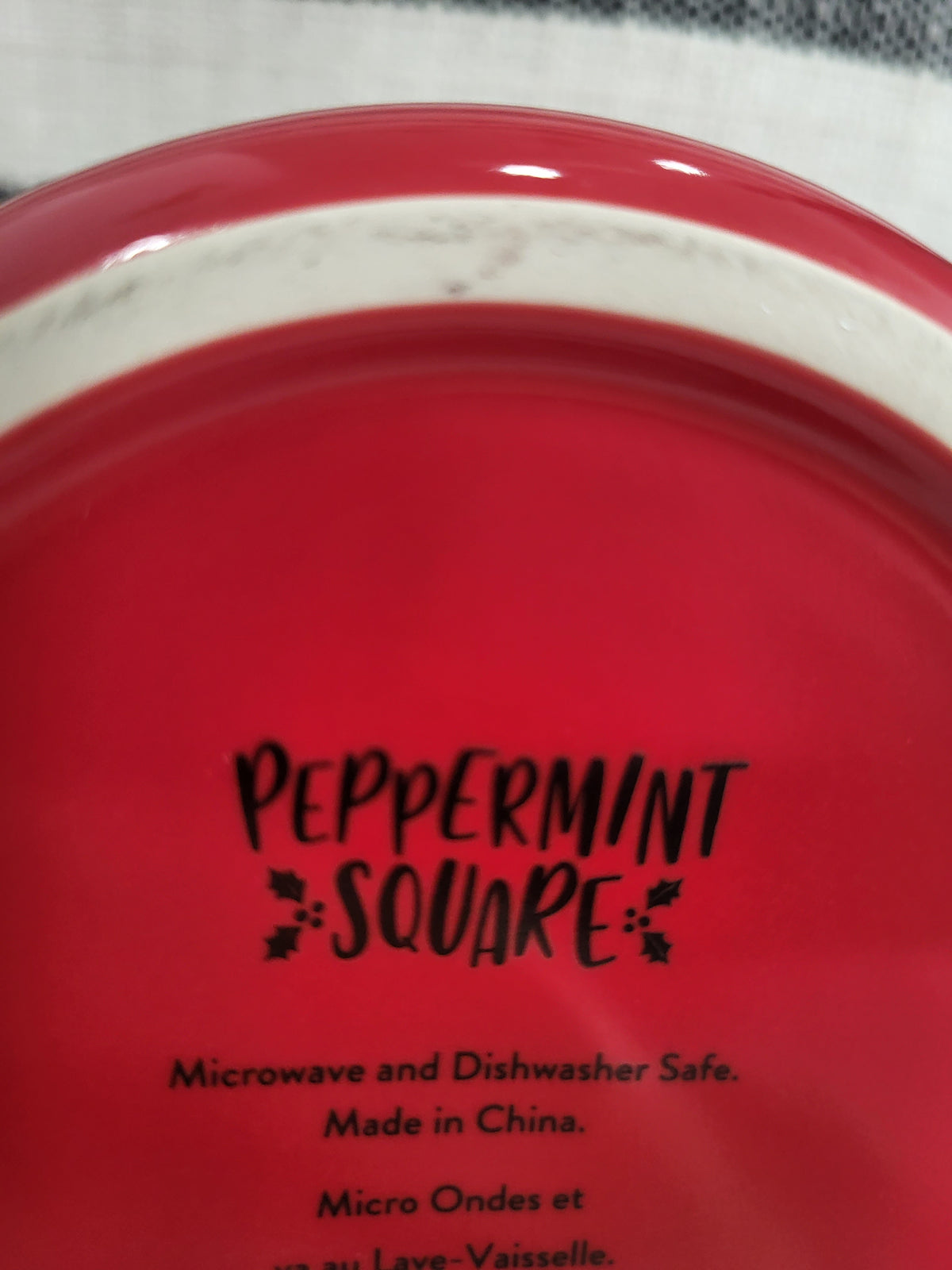 Peppermint Square &quot;Milk for Santa&quot; Camper Style Mug Holiday Collection