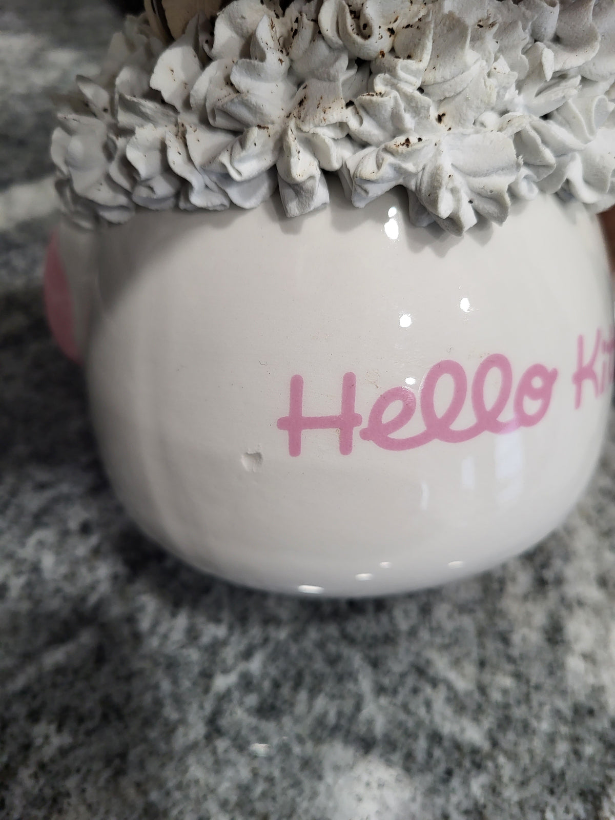 Hello Kitty Mug &amp; Pip Posh Design Faux Sweet Décor Cookie Whipped Topper