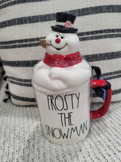 Rae Dunn x Frosty The Snowman popular Topper Mug Collection