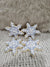 Pip Posh Design Faux Sweet Décor Snowflake Sugar Cookies Set Of 4 Winter Collection