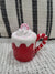 Pip Posh Design Faux Sweet Décor Mini Candy Cane Mug & Peppermint Topper Holiday Collection
