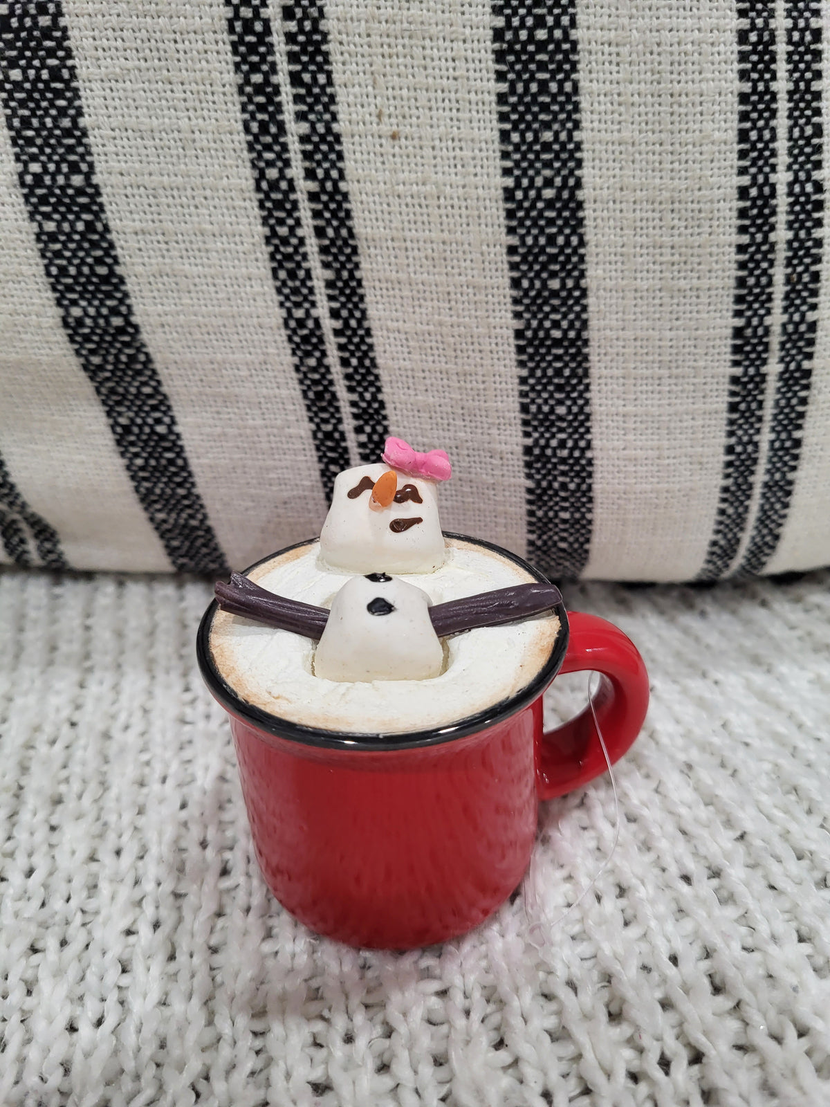 Pip Posh Design Faux Sweet Décor Mini Red Mug &amp; Hot Chocolate  Marshmallow Girl Holiday Collection