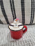 Pip Posh Design Faux Sweet Décor Mini Red Mug & Hot Chocolate  Marshmallow Girl Holiday Collection
